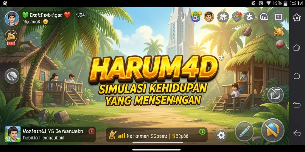 Tampilan gameplay menarik di HARUM4D dengan karakter dan lingkungan yang hidup.