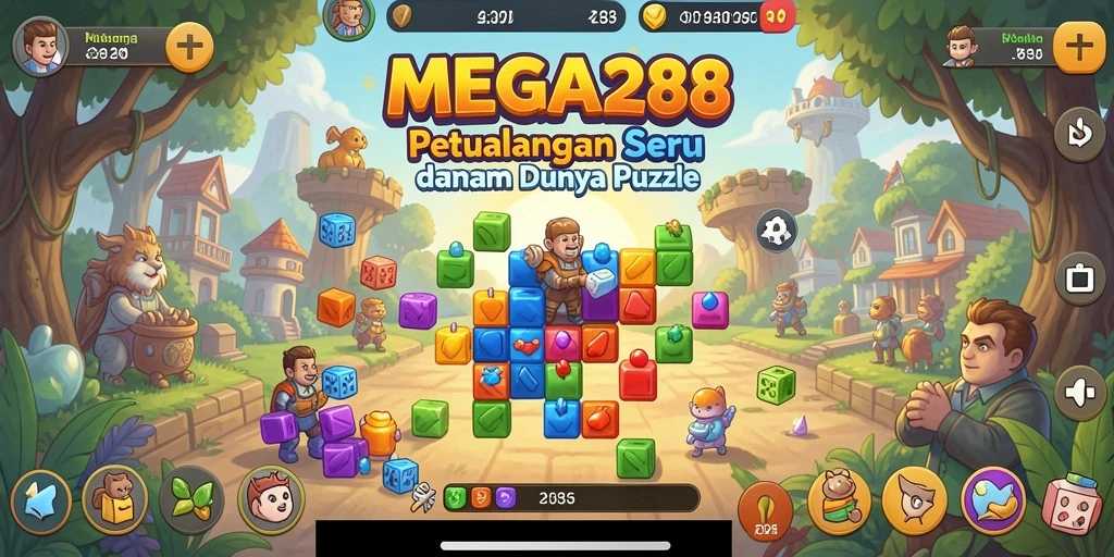 Tampilan screenshot gameplay <strong>MEGA288</strong> yang menampilkan tantangan puzzle seru.